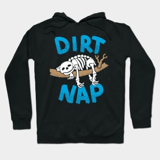 Funny Sloth Skeleton Taking a Nap Cute and Spooky Hoodie